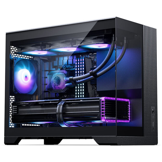 Phanteks XT V3 PC Case, Mini Case, mATX, Tempered Glass - including 3x 120mm Fans, Black image number 1