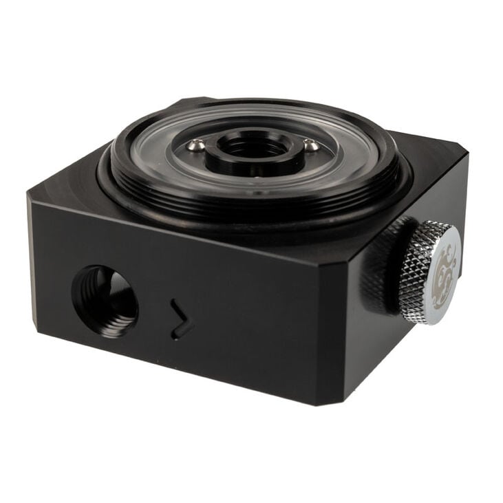 Bitspower DDC TOP Reservoir Adapter Deckel AGB Aufsatz DRGB - POM, schwarz image number 2