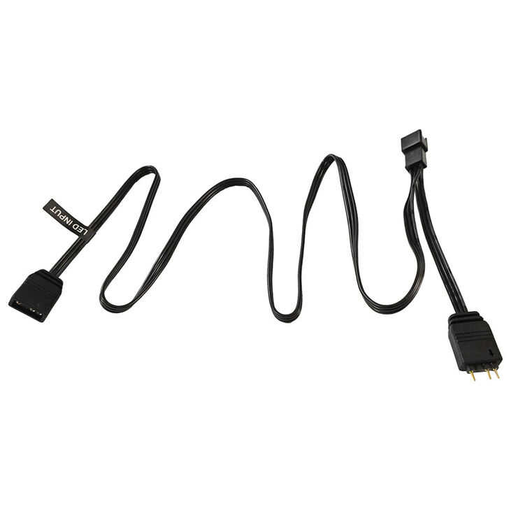 PHANTEKS 3-pin RGB LED adapter cable for motherboards with A-RGB header image number 0