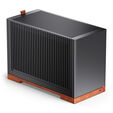 Jonsbo T9 Black PC Case, Mini Case, ITX, PCIe 5.0 Riser Cable - Black image number null