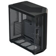APNX V1 PC Case, Mid Tower, ATX, Tempered Glass &ndash; Wood, Black image number null