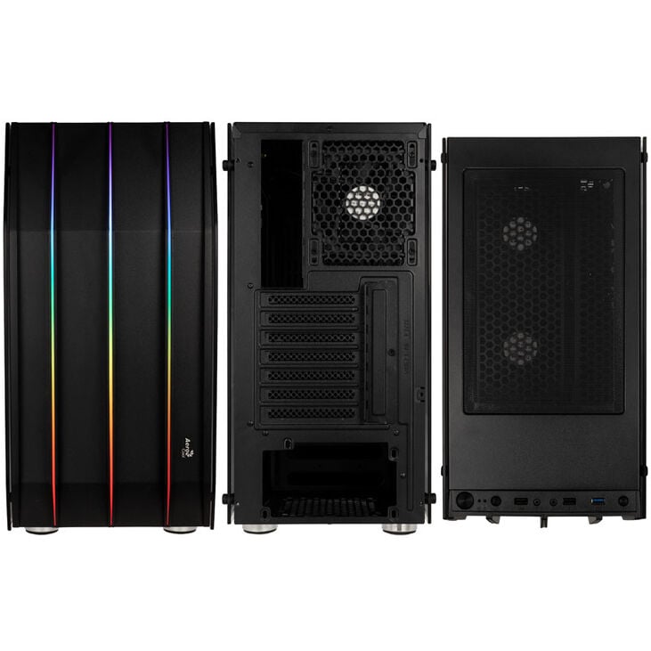 Aerocool Klaw G-BK-v1 RGB Midi-Tower - schwarz Window image number 3