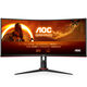 AOC Gaming CU34G2XP/BK, 34 inch Curved Gaming Monitor, 180 Hz, VA, Adaptive Sync