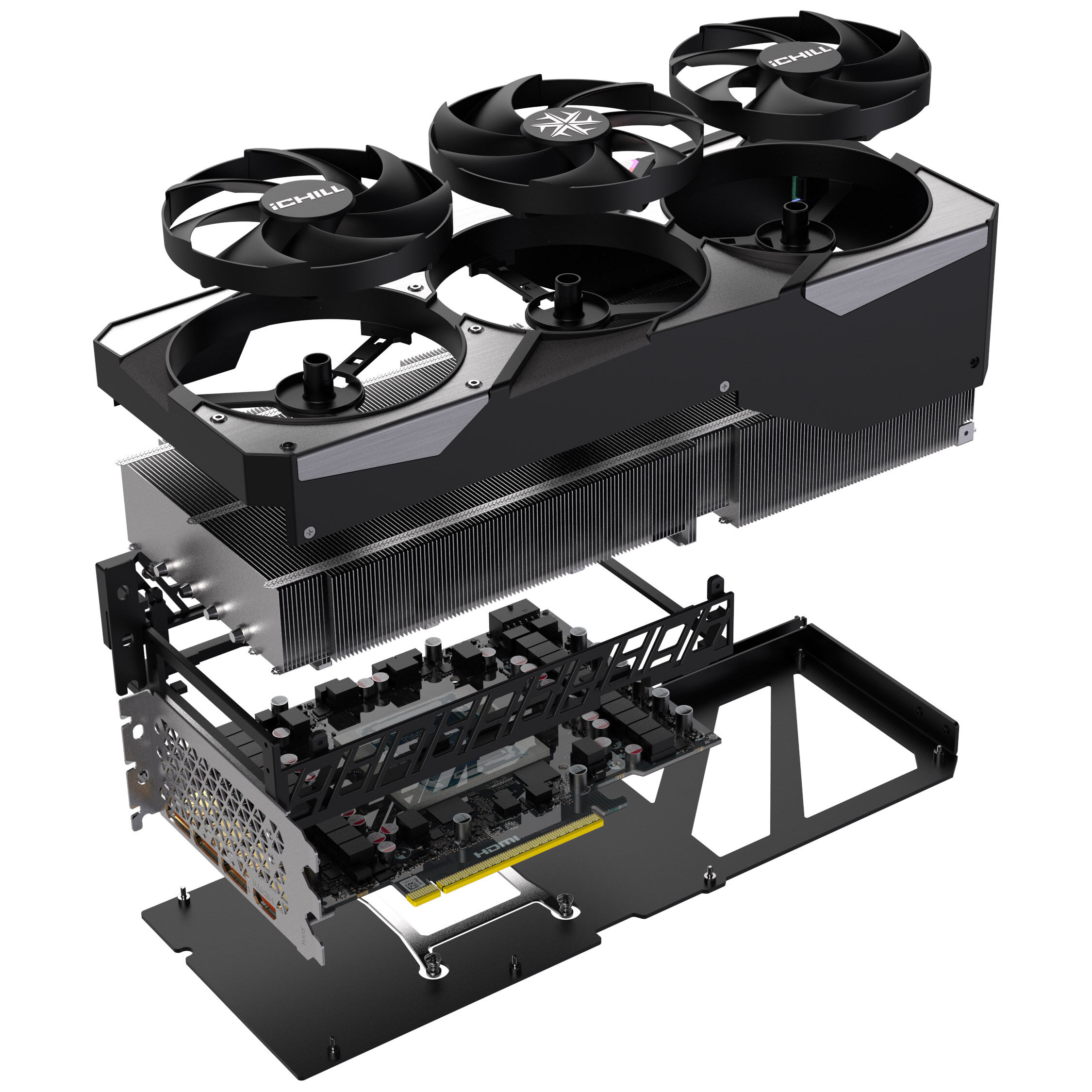 INNO3D GeForce RTX 5090 iChill X3, 32768 MB GDDR7 INNO3D GeForce RTX 5090 iChill X3, 32768 MB GDDR7