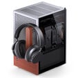 Jonsbo T6 PC Case, Mini-Tower, Mini-ITX, Tempered Glass, Wood &ndash; Silver image number null
