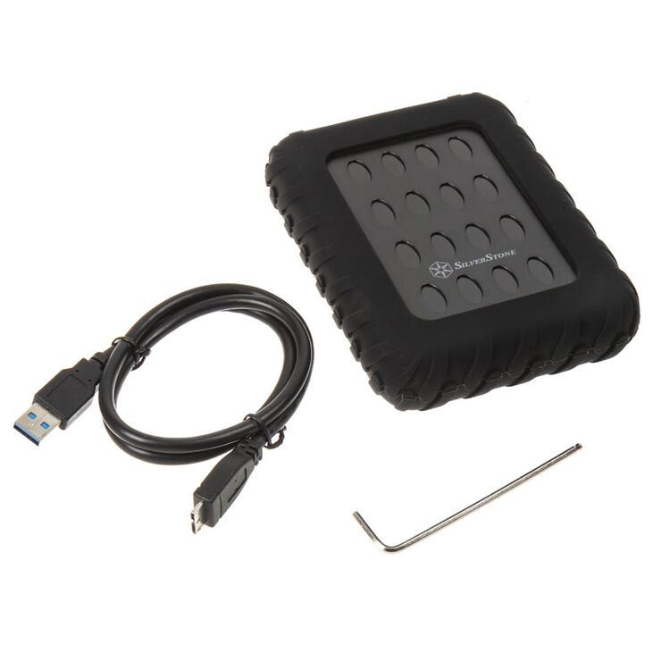 SilverStone SST-MMS01 HDD enclosure for 2.5 inch HDD/SSD, USB 3.0 image number 3