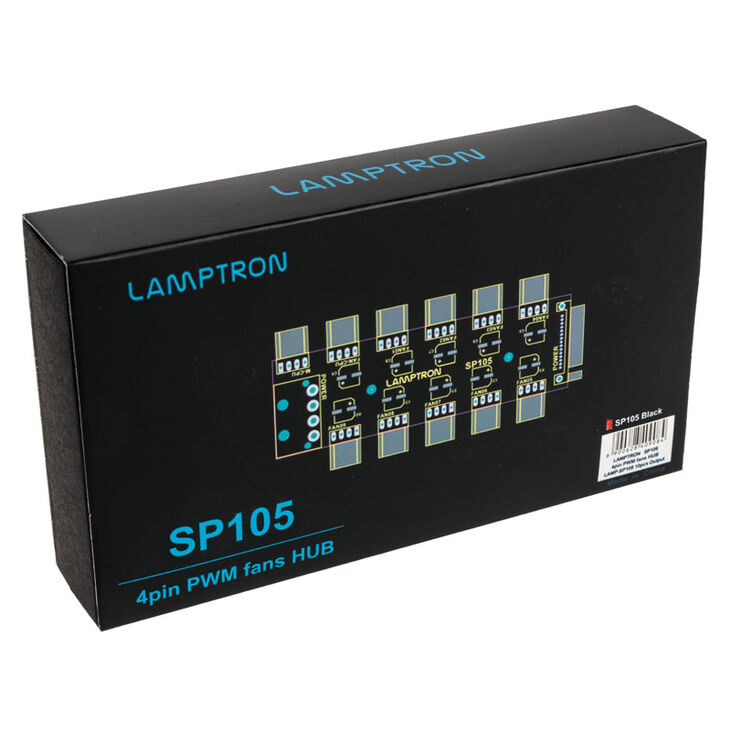 Lamptron SP105 10x PWM-Lüfter-Hub image number 5