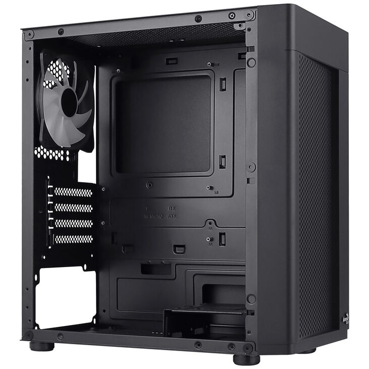Aerocool Hexform-G-BK-v2 Midi-Tower, Tempered Glass - schwarz image number 4