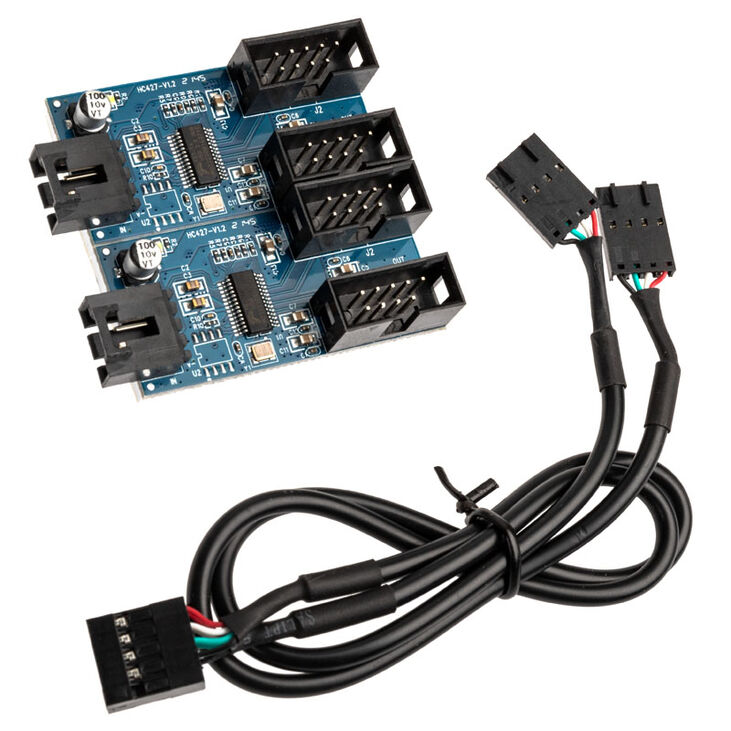 Akasa Internal USB 2.0 Hub Card, including 30cm USB cable image number 4