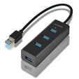 AXAGON HUE-S2B USB-A-Hub, 4x USB 3.0, external power supply - 30 cm image number null