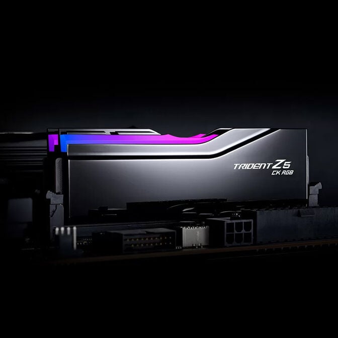 G.Skill Trident Z5 CK RGB DDR5-9600 RAM, CL46, XMP 3.0, CUDIMM - 48 GB Dual-Kit, schwarz image number 5