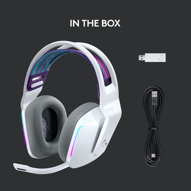 Logitech G733 LIGHTSPEED RGB Gaming-Headset - wei&szlig; image number 12