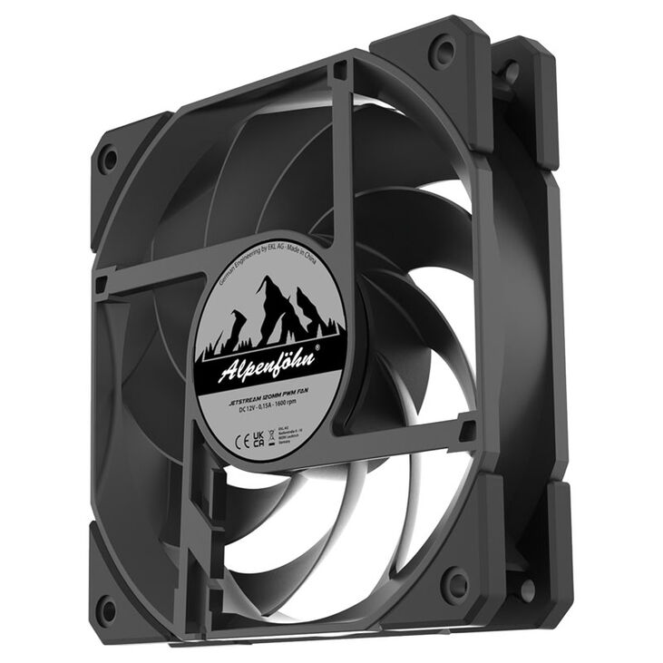 Alpenföhn 120 Jetstream PWM fan - 3-pack, black image number 7