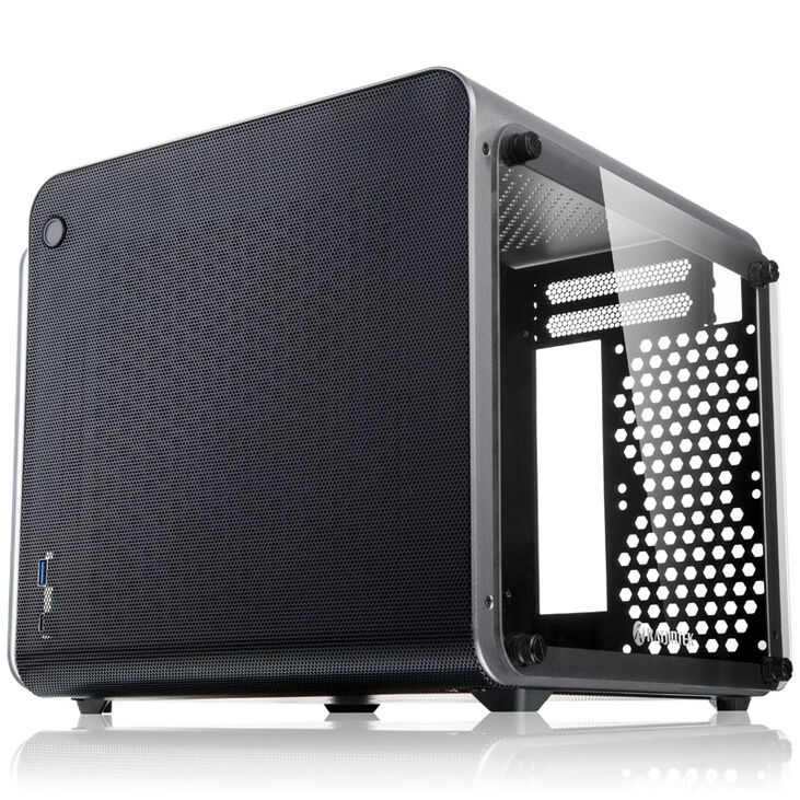 Raijintek METIS EVO TG Mini-ITX case, Tempered Glass - silver image number 0