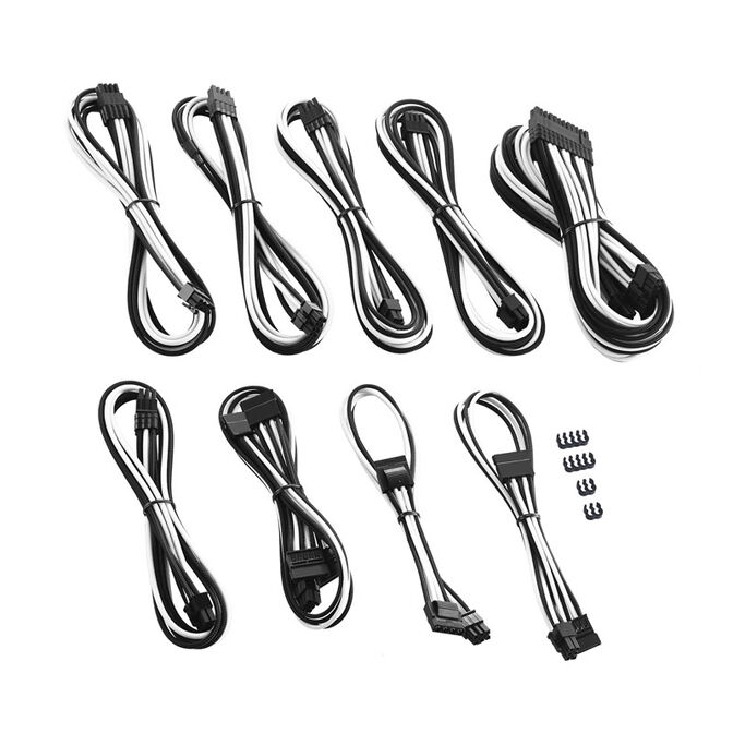 CableMod C-Series PRO ModMesh Cable Kit f&uuml;r Corsair AXi/HXi/RM (Yellow Label) - schwarz/wei&szlig; image number 1