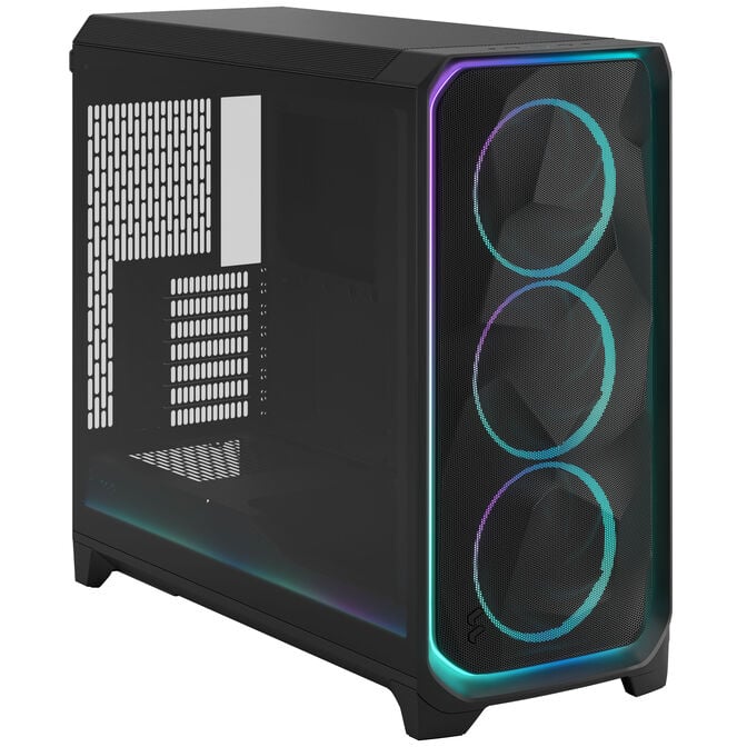 Fractal Design Meshify 3 XL Ambience Pro RGB PC Case, Full Tower, E-ATX, Tempered Glass - Black image number 1