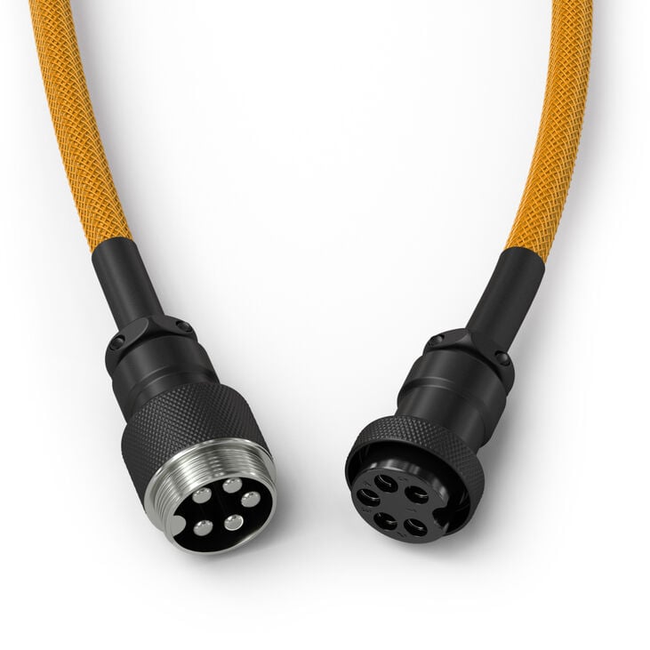 Glorious GMMK Coiled Cable Glorious Gold, Spiralkabel, USB-C/USB-A - gold/schwarz image number 3