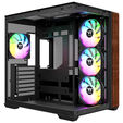 Thermaltake View 380 WS ARGB PC Case, Mid Tower, ATX, ARGB, Tempered Glass - Black image number null