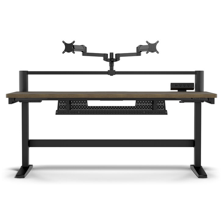 Corsair Platform:6 Elevate Gaming Tisch (Holz, Dark Walnut Stain) image number 4