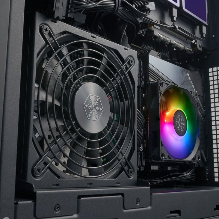 SilverStone SST-ML12B Milo Slim HTPC Micro-ATX Gehäuse - schwarz image number 9