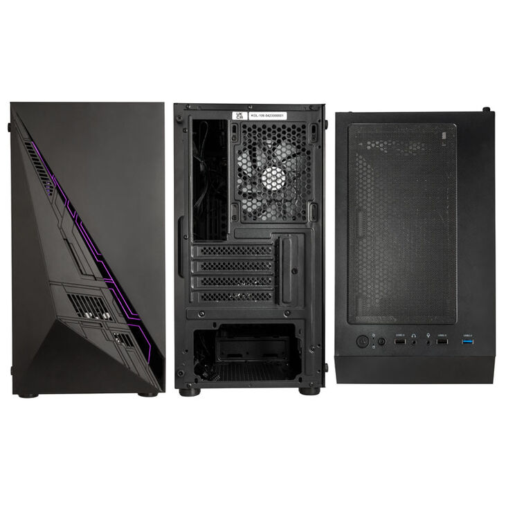 Kolink Inspire K2 Plus ARGB Micro-ATX Case, Tempered Glass - black image number 3
