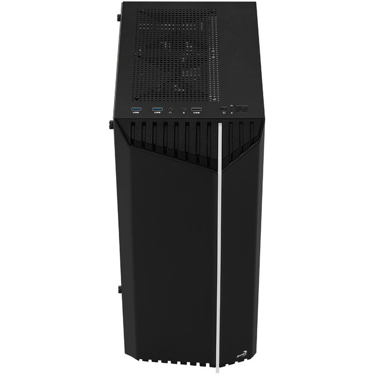 Aerocool Bionic v1 Mid Tower, RGB, Tempered Glass - Black image number 3
