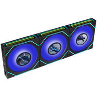 Lian Li UNI FAN SL-INF LCD FLEX Wireless Fan, ARGB and LCD - Reverse Blade, 120mm, black, 3-pack with controller