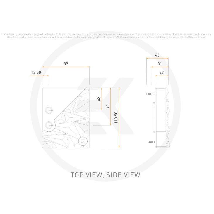 EK Water Blocks EK-Quantum Velocity² Edge D-RGB - AM5 Silver Special Edition image number 5
