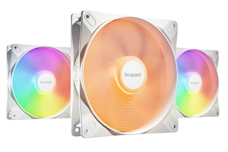 be quiet! Light Wings LX ARGB PWM High Speed Fan, Triple Pack - 140mm, white image number 0