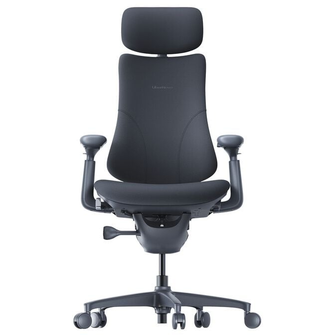 LiberNovo Omni B&uuml;rostuhl, aktive R&uuml;ckenlehne, Massage - schwarz image number 1