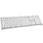 Ducky One 2 White Edition PBT Gaming Tastatur, MX-Blue, weiße LED - weiß