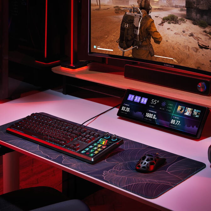 CORSAIR Galleon 100 SD Gaming-Tastatur, Full-Size, integriertes Stream Deck, Hot-Swap, DE - schwarz image number 20