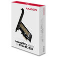 AXAGON PCEM2-N PCIe-3.0-x4-Adapter, 1x M.2-NVMe-SSD, bis 2280 - passive K&uuml;hlung image number null