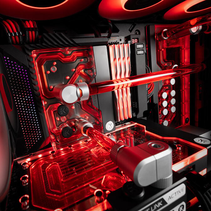 EK Water Blocks EK-Quantum Momentum&sup2; ROG Maximus Z690/Z790 Extreme I/O Cover - black image number 2