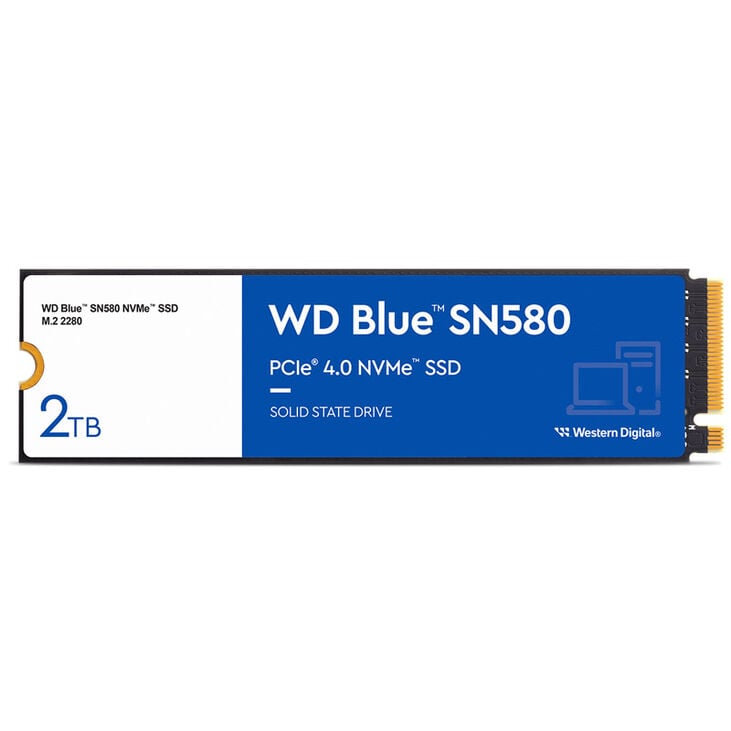 Western Digital WD Blue SN580 NVMe M.2 SSD, PCIe 4.0 M.2 Type 2280 - 2 TB image number 2