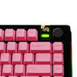 Glorious GPBT Gradient Keycaps, ANSI Layout (US), PBT, Dye-Sub - Grapefruit image number null