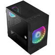 Aerocool Atomic v1 Mid Tower, ARGB, Tempered Glass - Black image number null