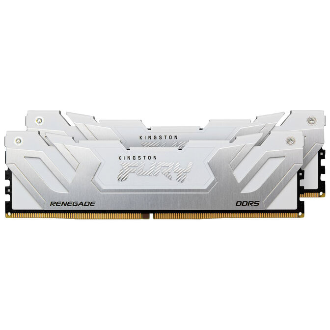 Kingston Fury Renegade DDR5-8400 RAM, CL40, XMP 3.0, CUDIMM &ndash; 48 GB Dual-Kit, wei&szlig; image number 1