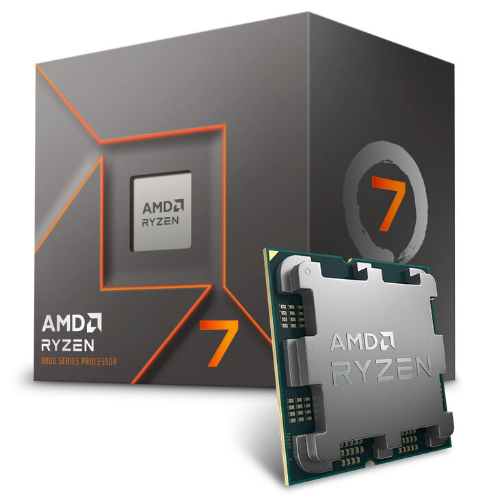 AMD Ryzen 7 8700F 5.0 GHz (Phoenix) AM5 - boxed, with cooler image number 1