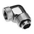 Alphacool Eiszapfen Angle Adapter 90 Degrees Rotatable G1/4 Female to G1/4 Female - chrome image number null