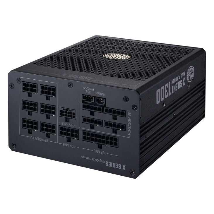 Cooler Master X Silent MAX, 80 PLUS Platinum Netzteil, modular, PCIe 5.1 - 1.300 Watt, schwarz image number 3