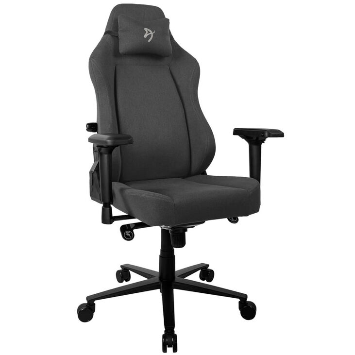 Arozzi Primo Gaming-Stuhl, Polsterstoff - schwarz/grau image number 0
