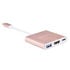 SilverStone SST-EP08P - USB 3.1 Typ-C Adapter auf HDMI/USB Type C/USB Type A - rosa image number null