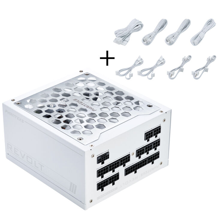 Phanteks Revolt 1200W Platinum Bundle, Netzteil mit Cable Kit - weiß image number 0