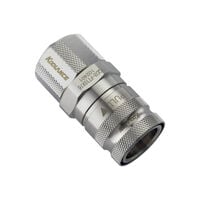 Koolance QD3 Schnellverschluss gerade weiblich auf 16/10mm - no-spill, silber