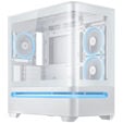ASUS Prime AP202 ARGB PC-Geh&auml;use, Midi Tower, mATX, ARGB, Tempered Glass - wei&szlig; image number null