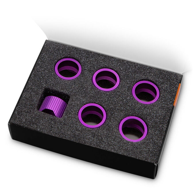EK Water Blocks EK-Quantum Torque Compression Ring, 6er-Pack, STC 16 - lila image number 2