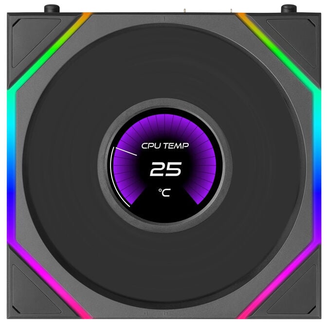 Lian Li UNI FAN TL LCD FLEX Wireless Fan, ARGB and LCD - 120mm, black image number 1