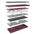 Montech MKey TKL Darkness Gaming Tastatur - GateronG Pro 2.0 Red (US) image number null