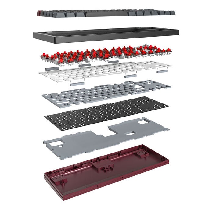 Montech MKey TKL Darkness Gaming Tastatur - GateronG Pro 2.0 Red (US) image number 5